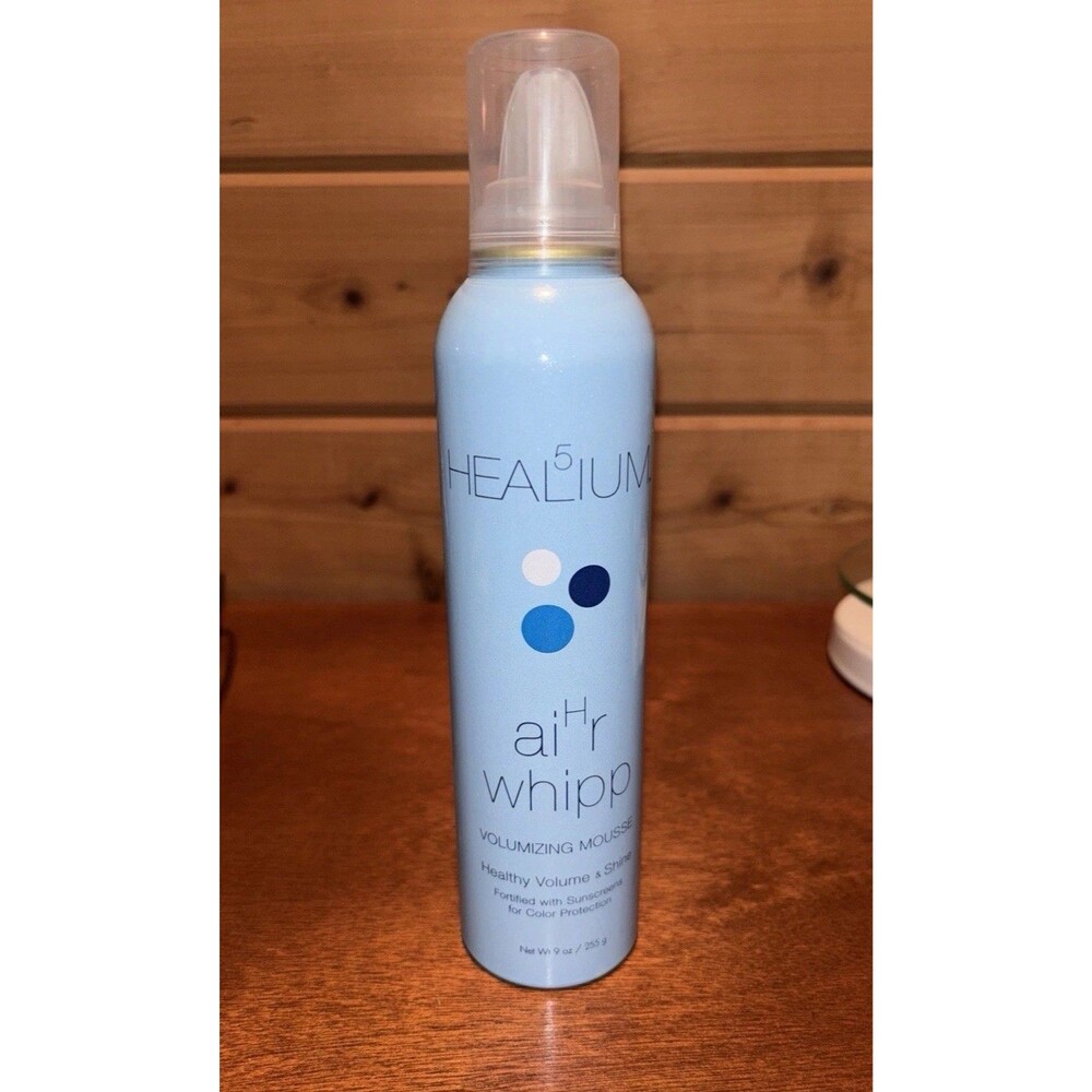 Healium 5 aiHr Whipp Volumizing Mousse for Healthy Volume & Shine Sunscreen 9 oz